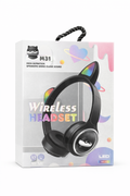 Wireless Cat Ear LED Headphones – M31 | HD Sound, RGB Lights, Comfortable Fit