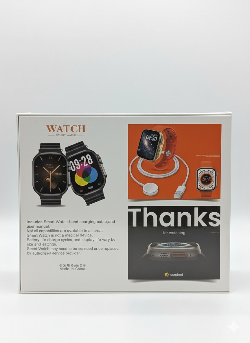 ZT 088 Ultra Series Smartwatch | 2.05" HD Infinity Display | Bluetooth Calling & 7-in-1 Premium Strap Collection