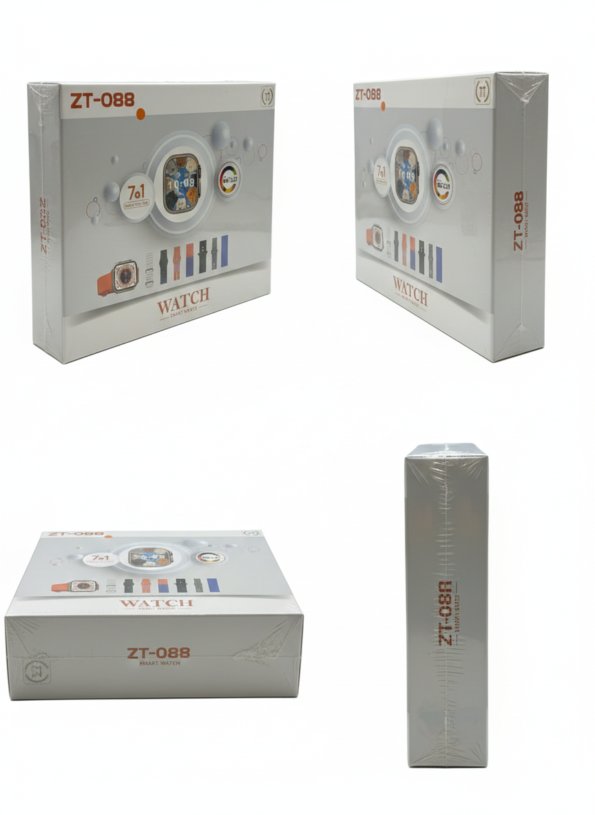 ZT 088 Ultra Series Smartwatch | 2.05" HD Infinity Display | Bluetooth Calling & 7-in-1 Premium Strap Collection