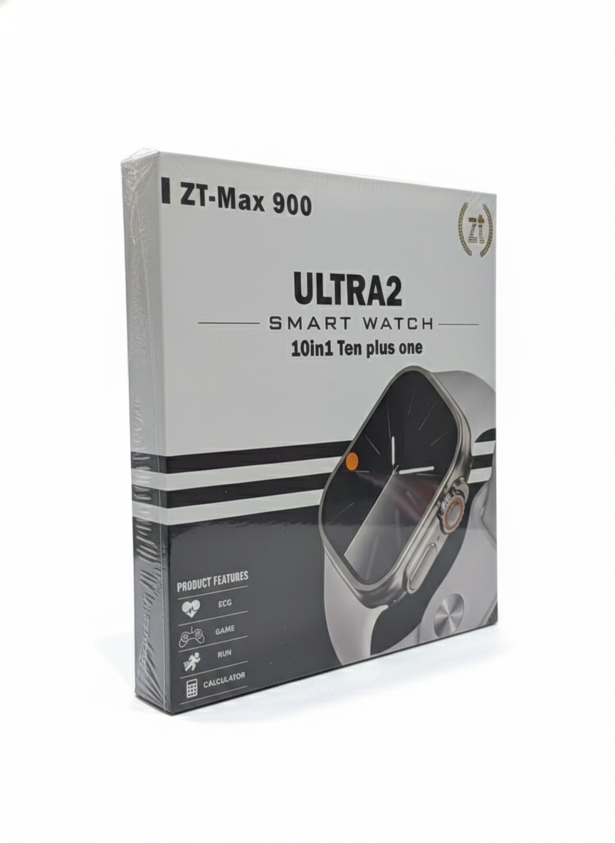 ZT MAX 900 Ultra 2 Max Suit | 2.19" HD Display Smartwatch | 10-in-1 Premium Strap Bundle with Wireless Charging