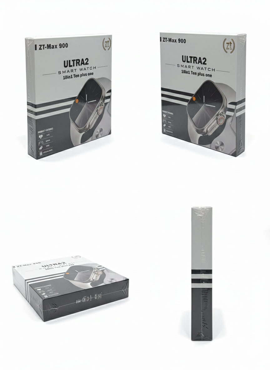 ZT MAX 900 Ultra 2 Max Suit | 2.19" HD Display Smartwatch | 10-in-1 Premium Strap Bundle with Wireless Charging